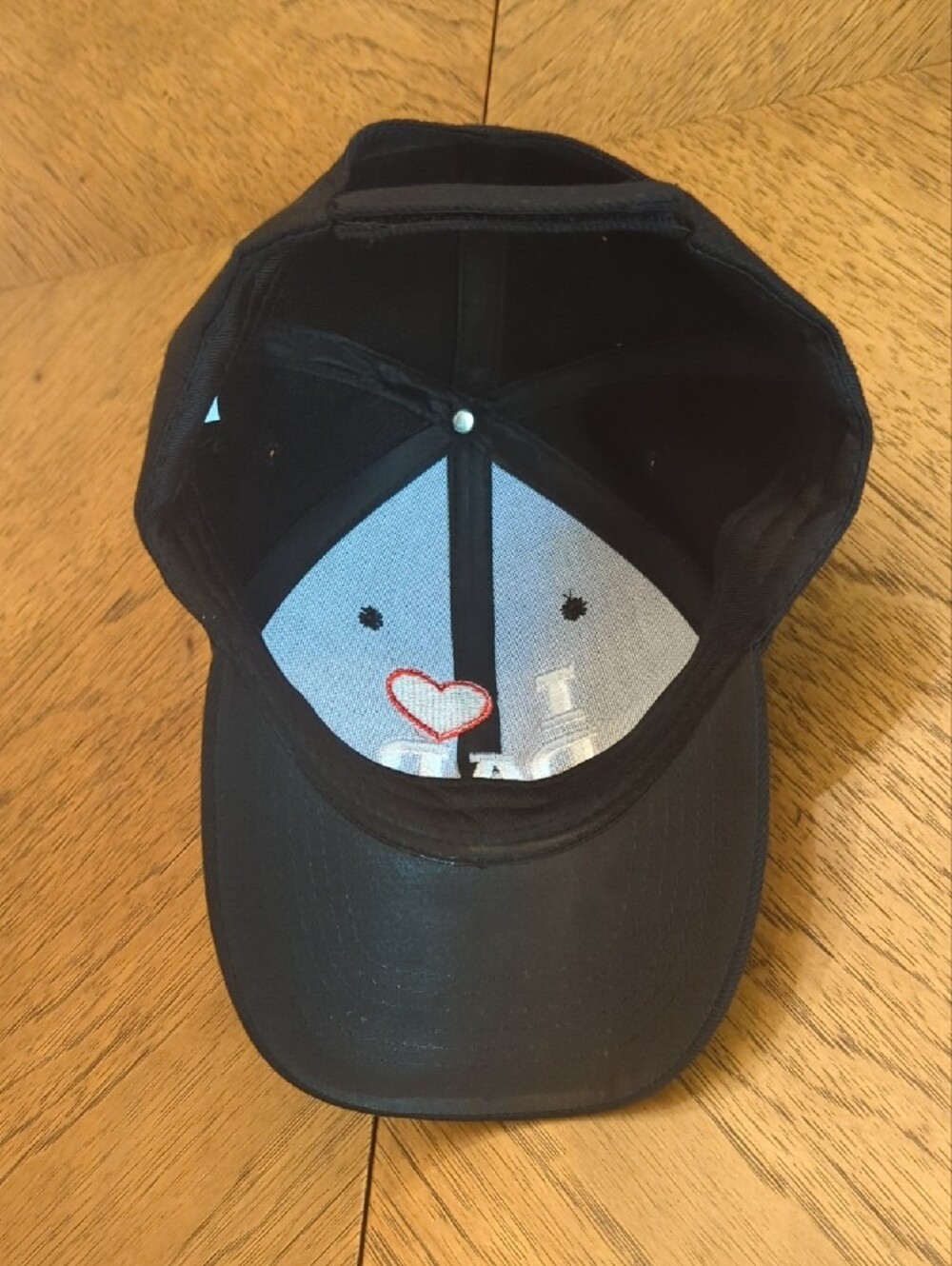 I ❤️ DAD Black Baseball Cap Father's Day - Picture 2 of 5